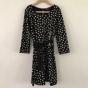 GAP Girl Black Polka Dot Dress
